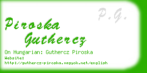 piroska guthercz business card